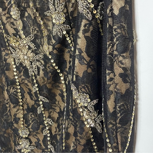 Sue Wong Nocturne Beaded One Shoulder Cocktail Dress 0 - Picture 3 of 8